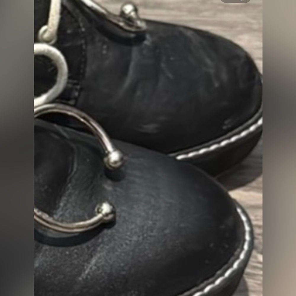 Current Mood Dollskill Spike Punk body piercing goth boots sz 10 vegan leather - Picture 7 of 7